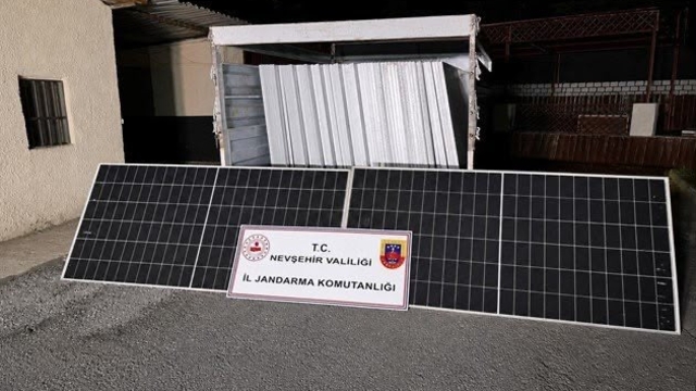 Nevşehir'de güneş paneli hırsızlığına 3 tutuklama