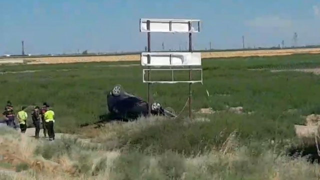 Kontrolden çıkan otomobil takla attı: 1 yaralı