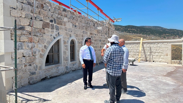 Kırıkhan'da Beyazıd-ı Bestami hazretleri türbesinde çalışmalar sürüyor