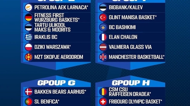 Denizli Basket elenirse FIBA Europe Cup'ta G Grubu'nda mücadele edecek