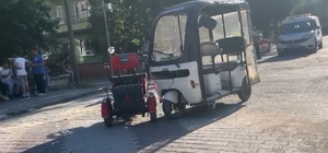 Engelli aracı ile elektrikli bisiklet çarpıştı, 1 yaralı