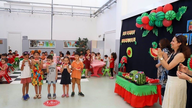 Çocuklar Karpuz Şenliği'nde hem eğlendi hem öğrendi