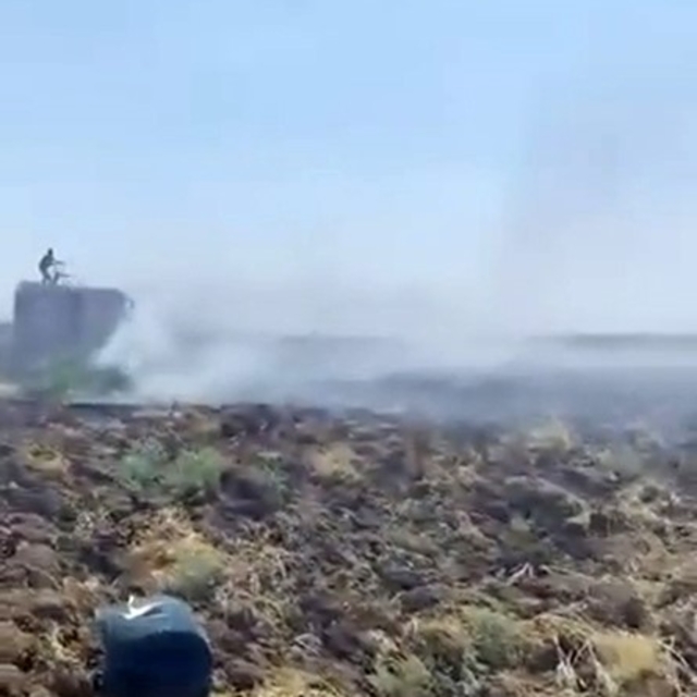 Mardin'deki anız yangını kontrol altına alındı