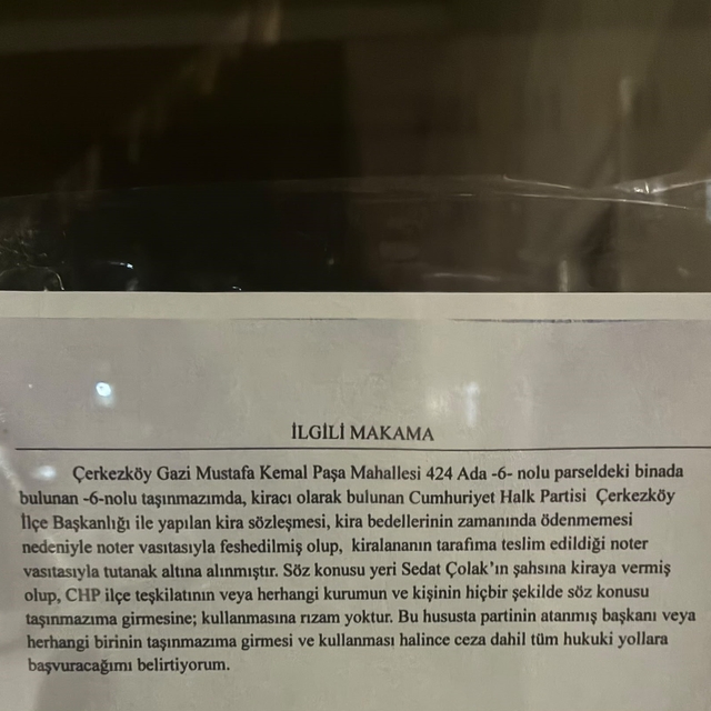 Görevden alınan ilçe başkanı kontratı kendi üzerine yapmış
CHP'ye o ilçede...