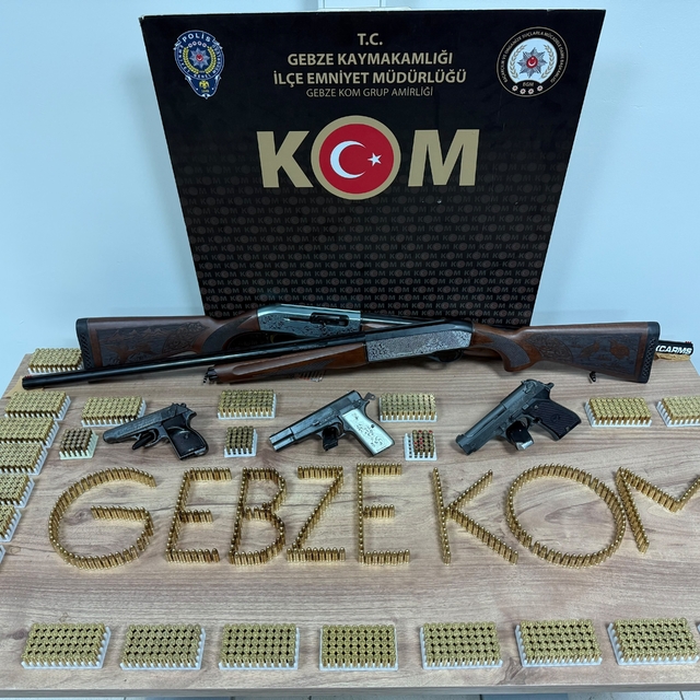 Kocaeli'de operasyon: Bin 513 fişek ele geçirildi