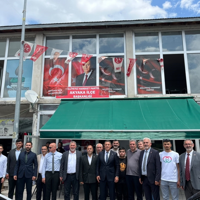 MHP Akyaka'da güven tazeledi: Erhan Aktaş yeniden ilçe başkanı seçildi