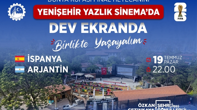 Karabük'te dünya kupası finali dev ekranda izlenecek
