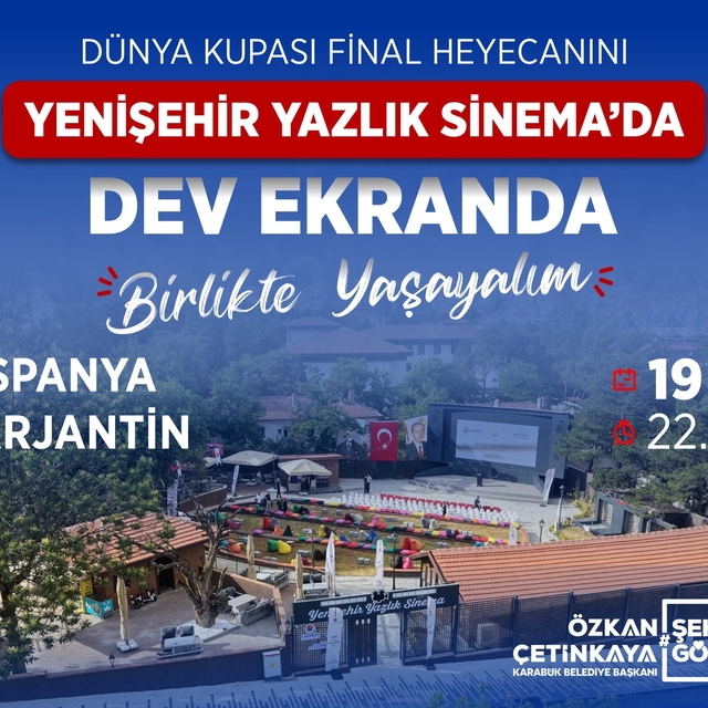 Karabük'te dünya kupası finali dev ekranda izlenecek