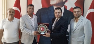 Sivrihisar esnaf odalarından Kaymakam Temel'e anlamlı ziyaret