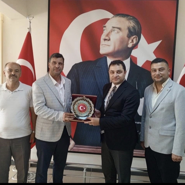 Sivrihisar esnaf odalarından Kaymakam Temel'e anlamlı ziyaret