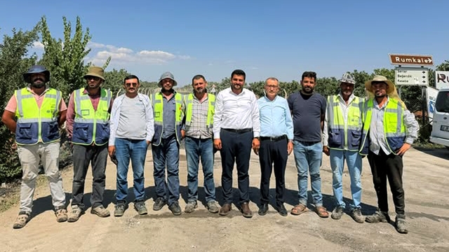 Başkan Şahin'e Araban'daki asfalt hizmeti için teşekkür