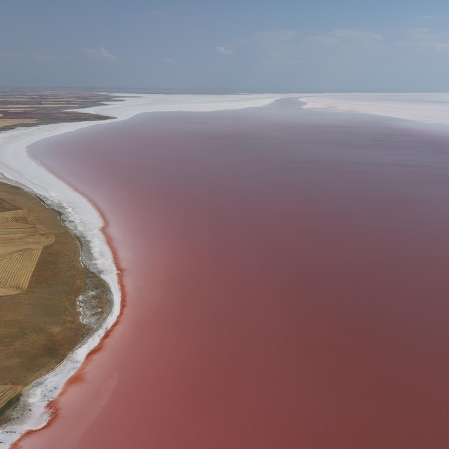 Tuz Gölü, pembe rengini aldı