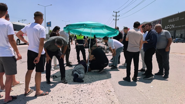 Ters yönde giden motosiklet ile cip çarpıştı: 1 yaralı