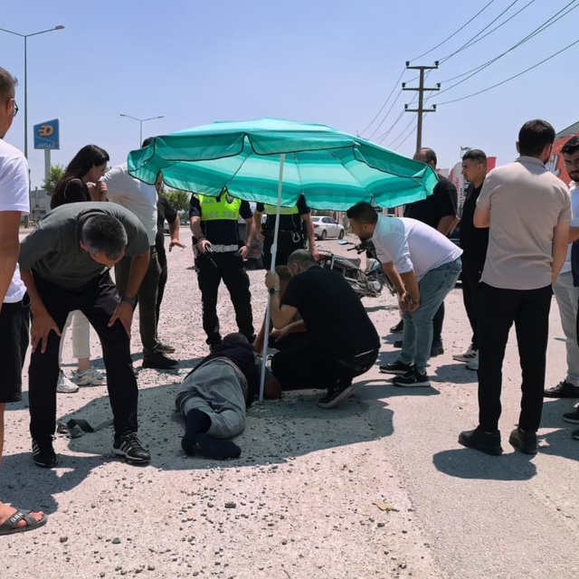Ters yönde giden motosiklet ile cip çarpıştı: 1 yaralı