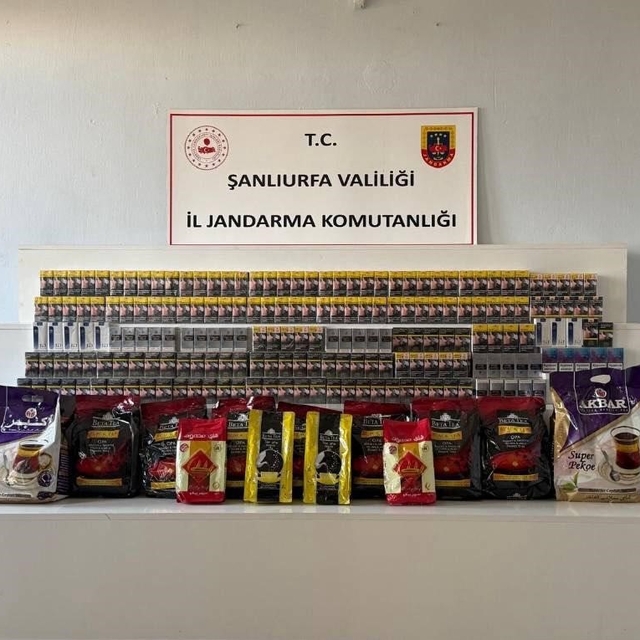 Şanlıurfa'da gümrük kaçağı ürünler ele geçirildi