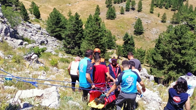 Kekik toplama çıktı, kayalıklardan düştü