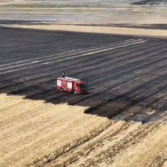 Gaziantep'te korkutan tarla yangını