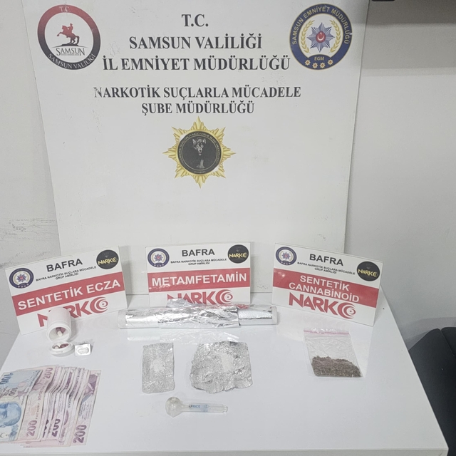 Bafra'da uyuşturucu operasyonu: 2 gözaltı