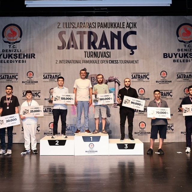 2. Uluslararası Pamukkale Açık Satranç Turnuvası şampiyonlarını buldu