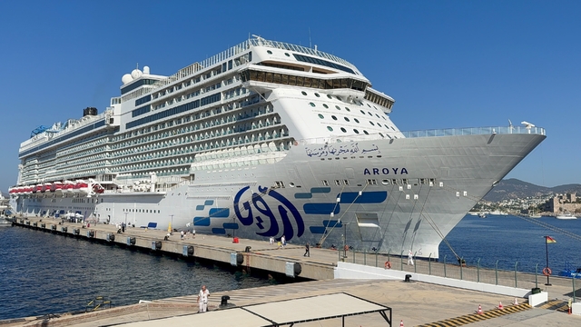 Dev kruvaziyer Bodrum'a demirledi