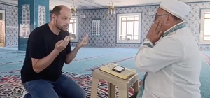 Türk bayraklı nişanın ardından Alman damat Müslüman oldu
