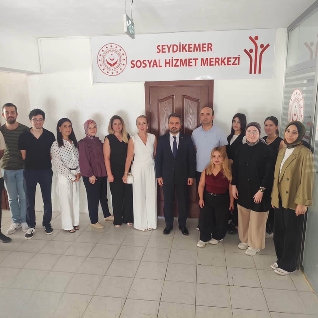 Sosyal Hizmetler İl Müdürü Selçuk Seydikemer'de denetim gerçekleştirdi