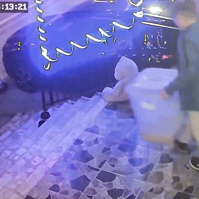 Dükkan önünde mama kutusu hırsızlığı kamerada