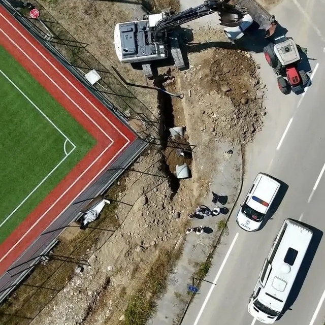 Erfelek'te su baskınlarına kalıcı çözüm için ilk kazma vuruldu