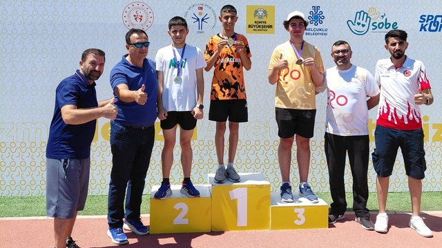 Aydınlı özel sporcular Konya'dan beş madalya ile döndü