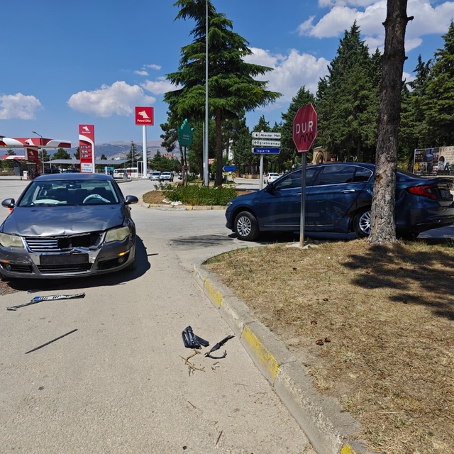 Isparta'da trafik kazası: 1 yaralı