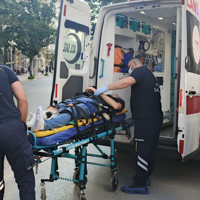 Bafra'da trafik kazası: 1 yaralı