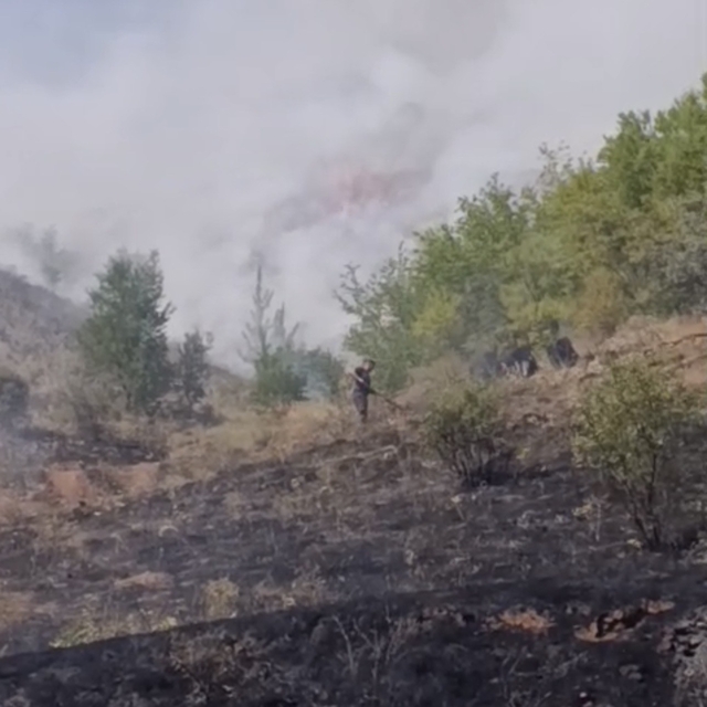 Çankırı'da çıkan arazi yangını söndürüldü