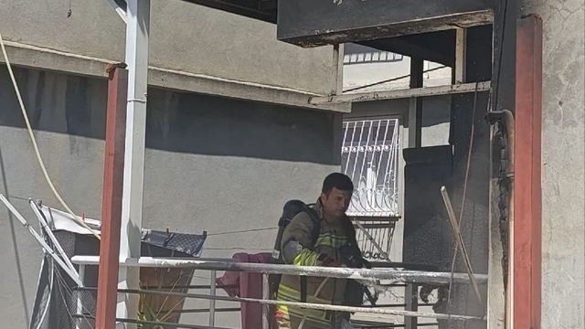 Defne'de ev yangını yaşandı