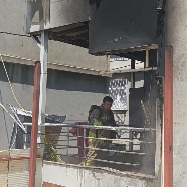 Defne'de ev yangını yaşandı