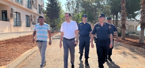 Kaymakam Topsakaloğlu, Tekeli Jandarma Sosyal Tesisleri inşaatını inceledi