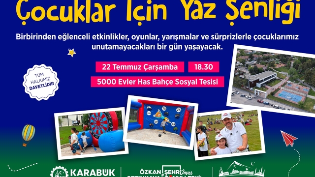 Çocuk Yaz Şenliği bu kez Has Bahçe'de düzenlenecek