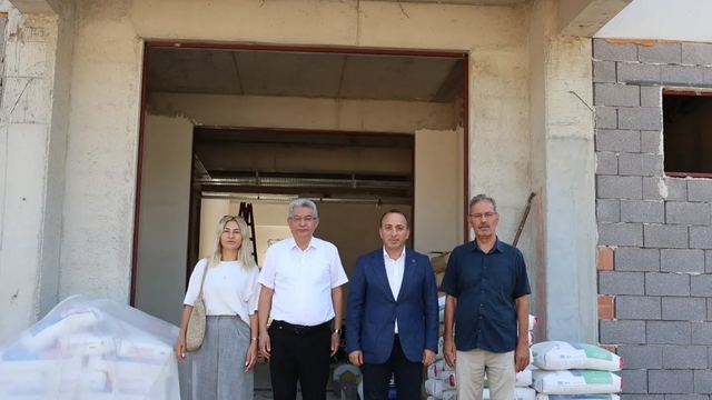 Çine'deki 71 yıllık okulun yerinde yeni eğitim yuvası yükseliyor