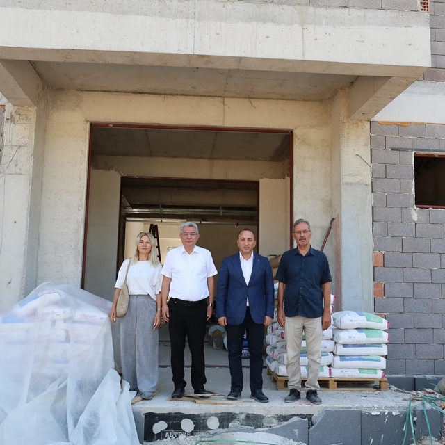 Çine'deki 71 yıllık okulun yerinde yeni eğitim yuvası yükseliyor