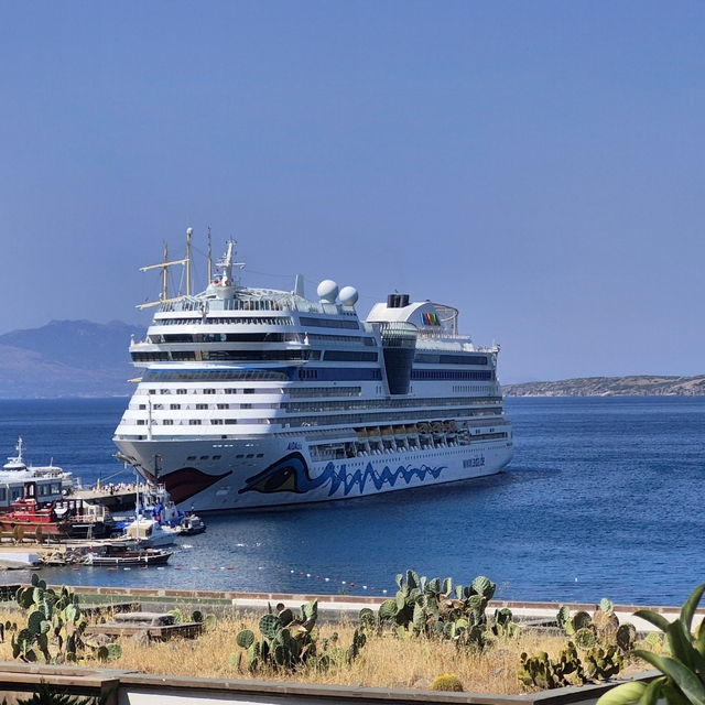 Bodrum'a 3 gemiyle 2 bin 761 turist geldi