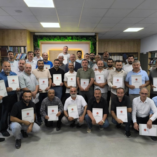 Bolu'da gönüllü din görevlilerine başarı belgesi