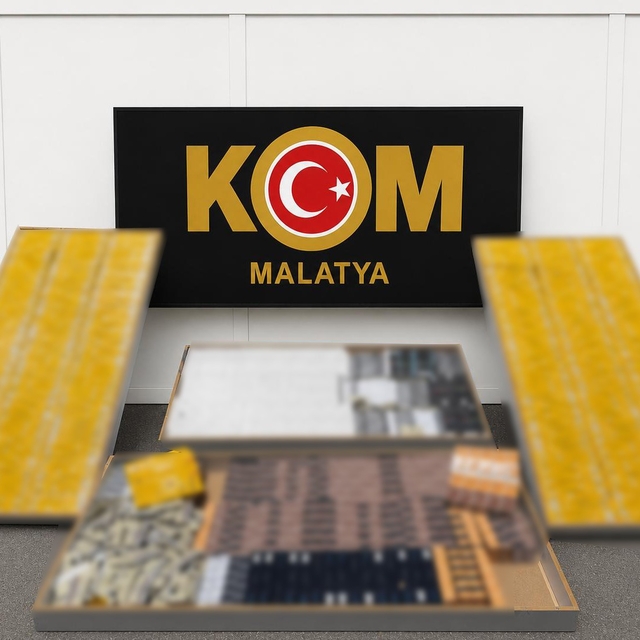 Malatya'da gümrük kaçağı sigara ele geçirildi