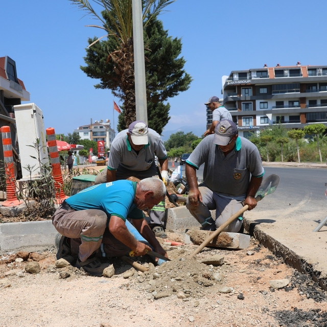 Alanya Kestel Mahallesinde çalışmalar etap etap sürüyor