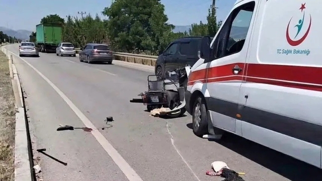 Acıpayam'da SUV aracın çarptığı elektrikli bisikletin sürücüsü yaşamını yitirdi