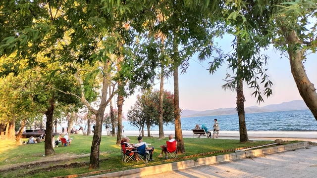 Köyceğiz'de sıcak hava etkili oluyor
