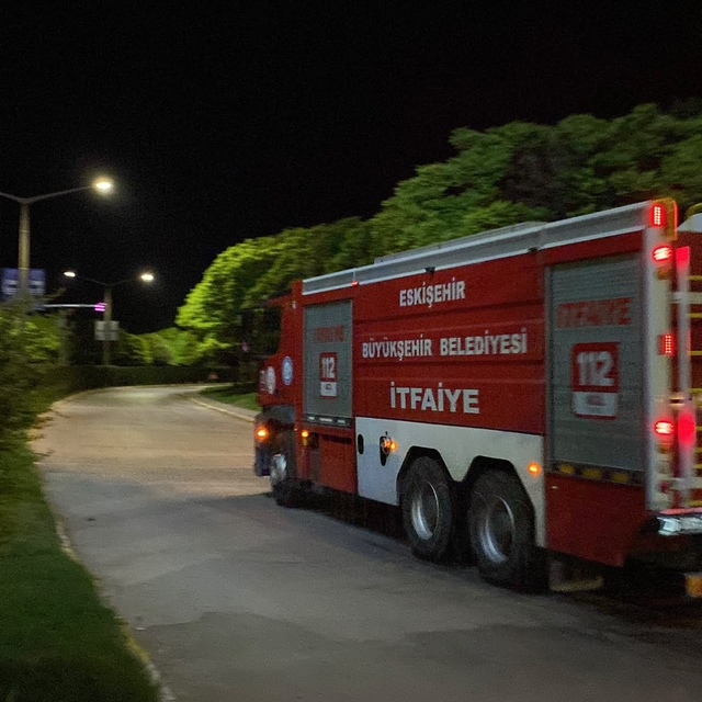 Eskişehir'de TEI yerleşkesinde yangın