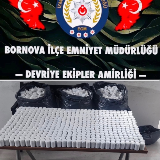 İzmir'de polisten kaçan şüphelinin terk ettiği otomobilde 118 bin sentetik...