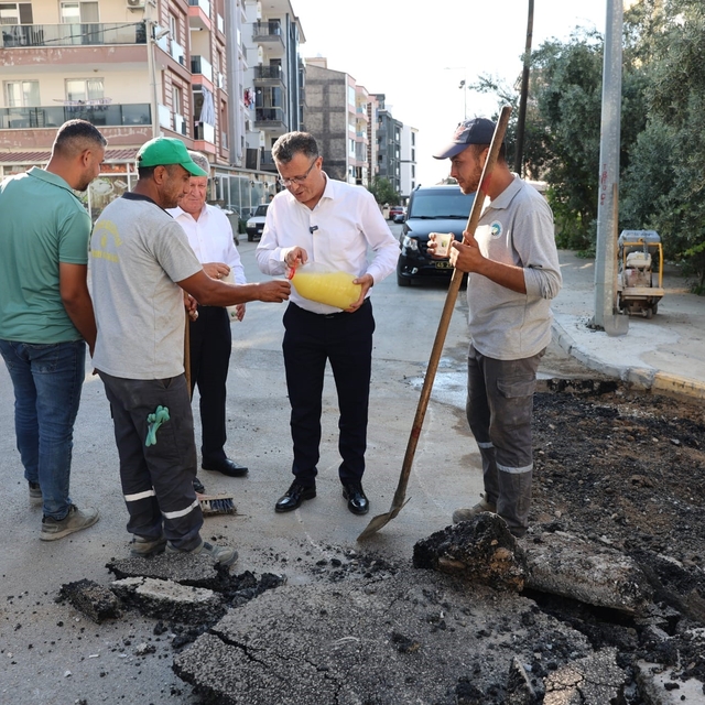 Başkan Öküzcüoğlu'ndan babasının tarifiyle işçilere serin mola