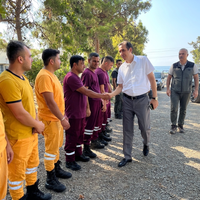 Kaymakam Topsakaloğlu, ilk müdahale ekibinde incelemelerde bulundu