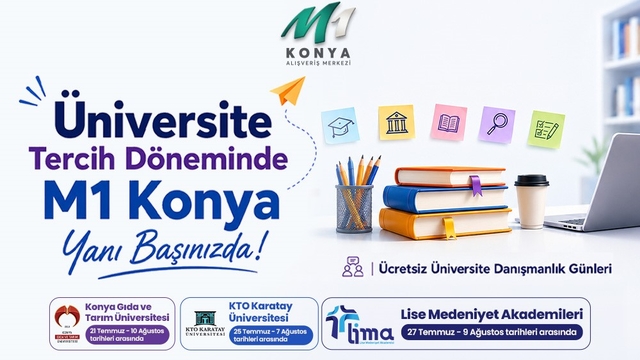 M1 Konya AVM'den üniversite adaylarına ücretsiz tercih danışmanlığı desteği