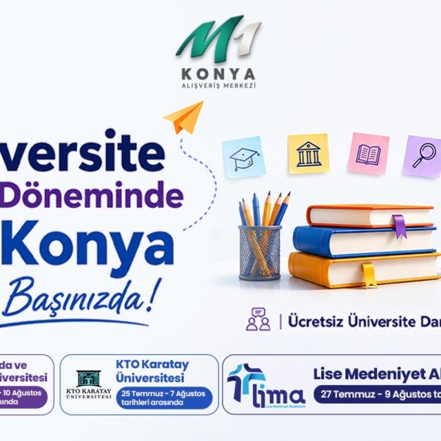 M1 Konya AVM'den üniversite adaylarına ücretsiz tercih danışmanlığı desteği